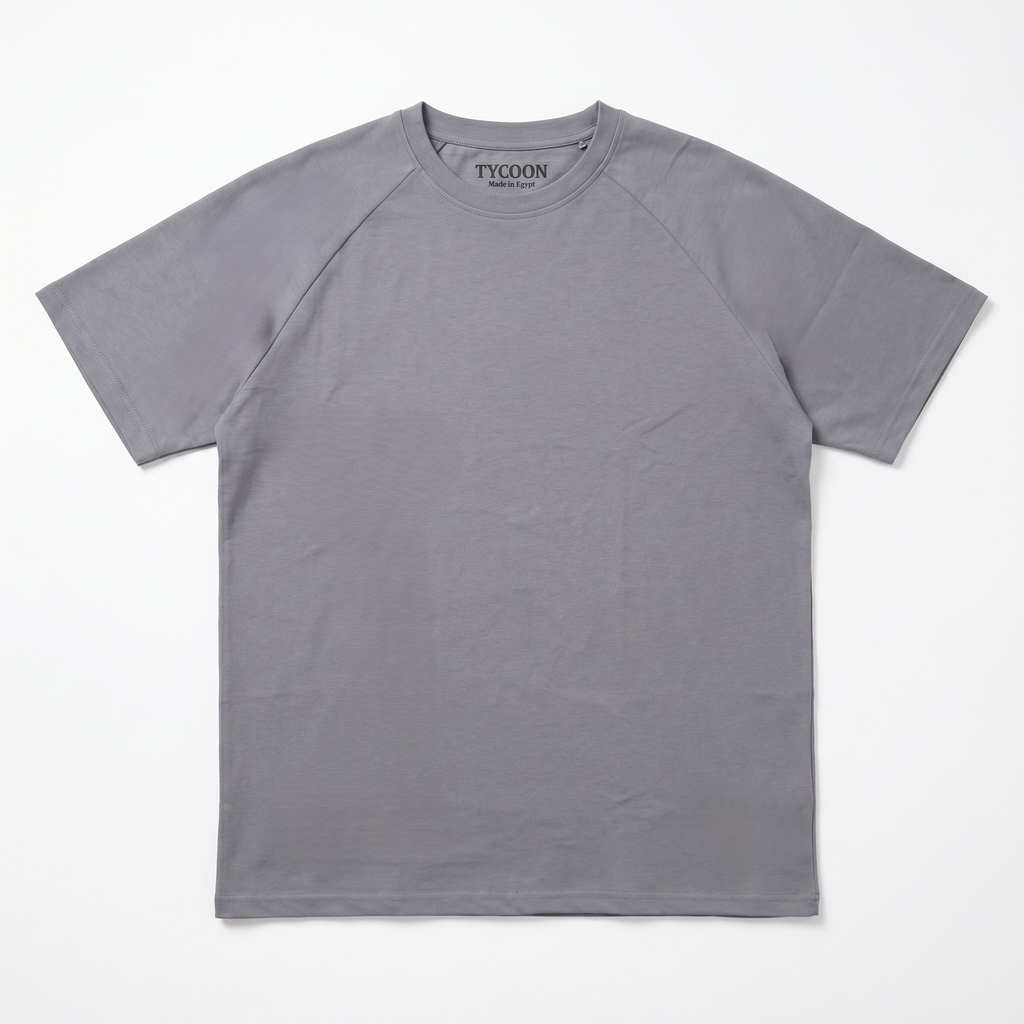 Tycoon Premium Cotton Raglan Basic T-Shirt — Grey