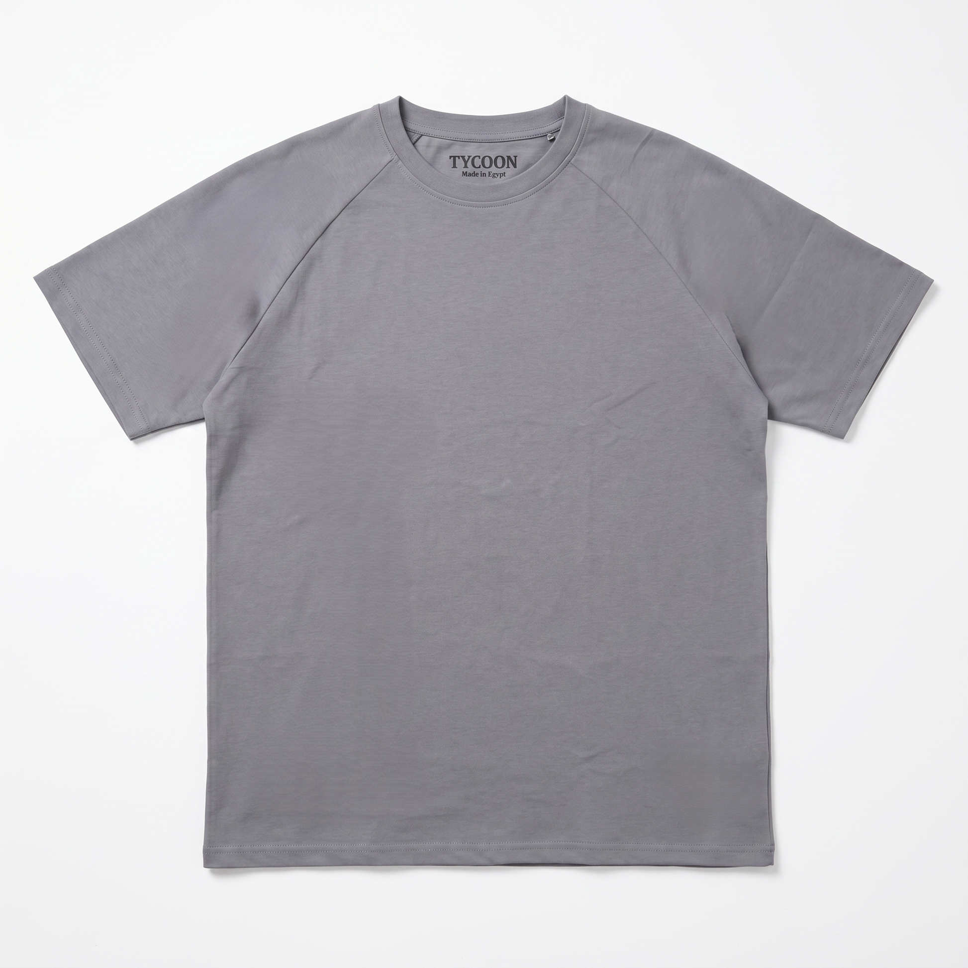 Tycoon Premium Cotton Raglan Basic T-Shirt — Grey