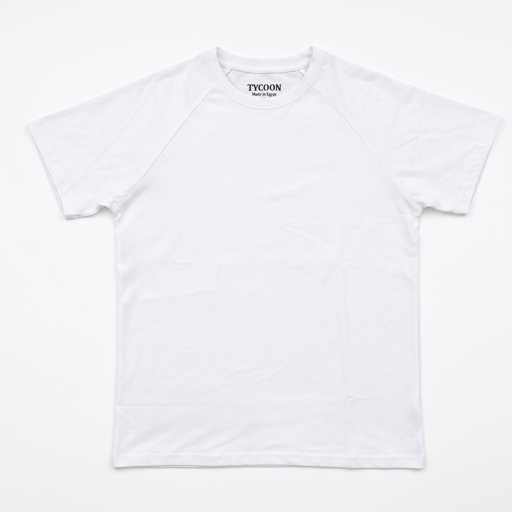 Tycoon Premium Cotton Raglan Basic T-Shirt — White